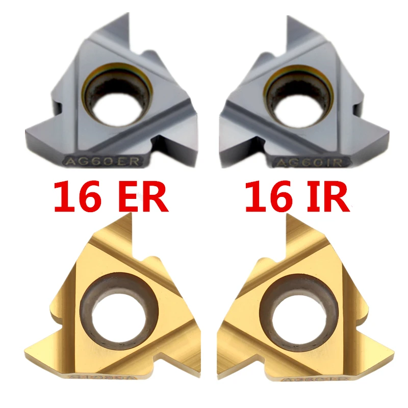 10 шт. 16ER AG60/16ER AG55/16IR AG60 55/60 градусов карбидные вставки резьбовой токарный