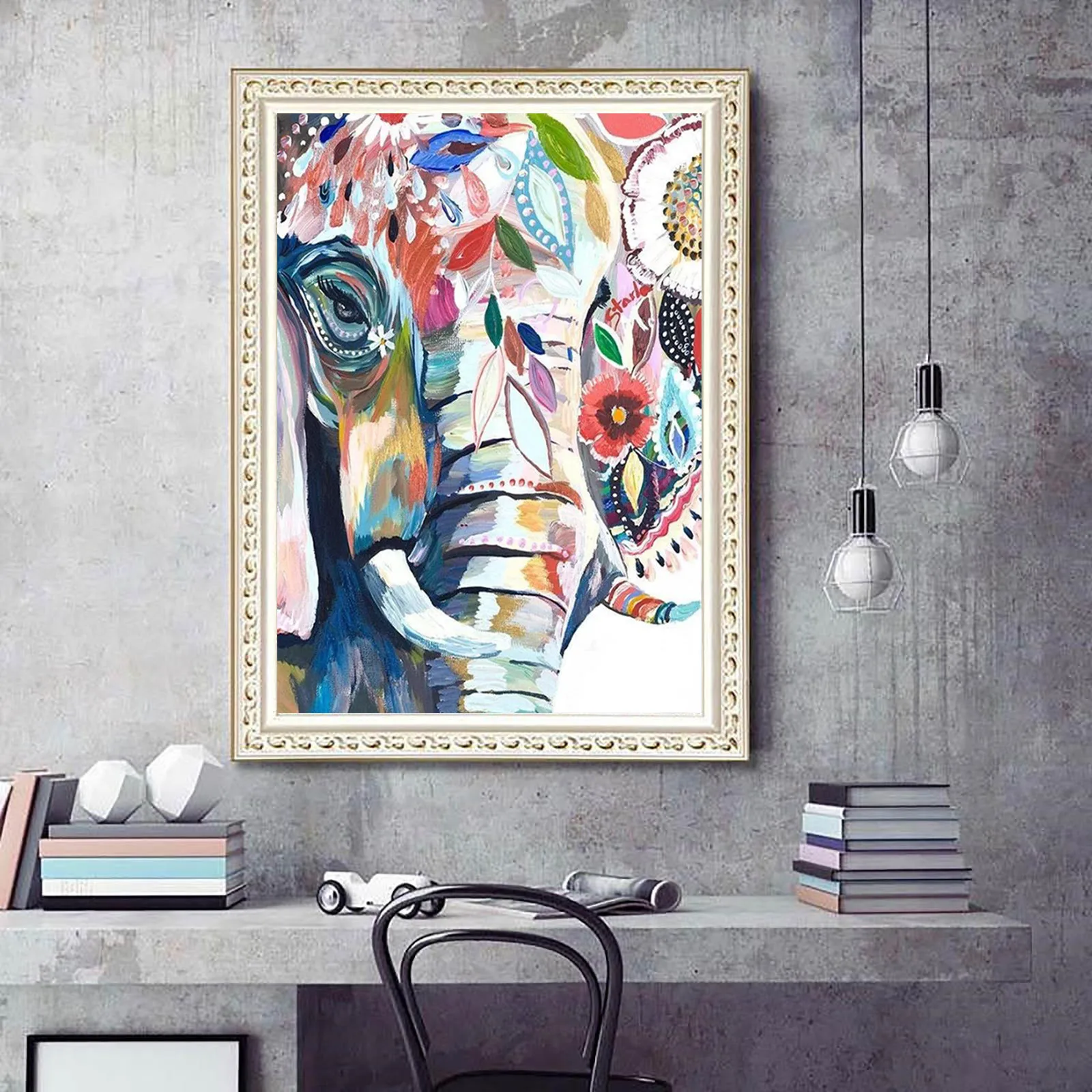 

5D Diamond Painting Set Flower Fairy DIY Rhinestone Painting Leisure Relieve Stress for Adult Simple and Easy to Use Kawaii Room