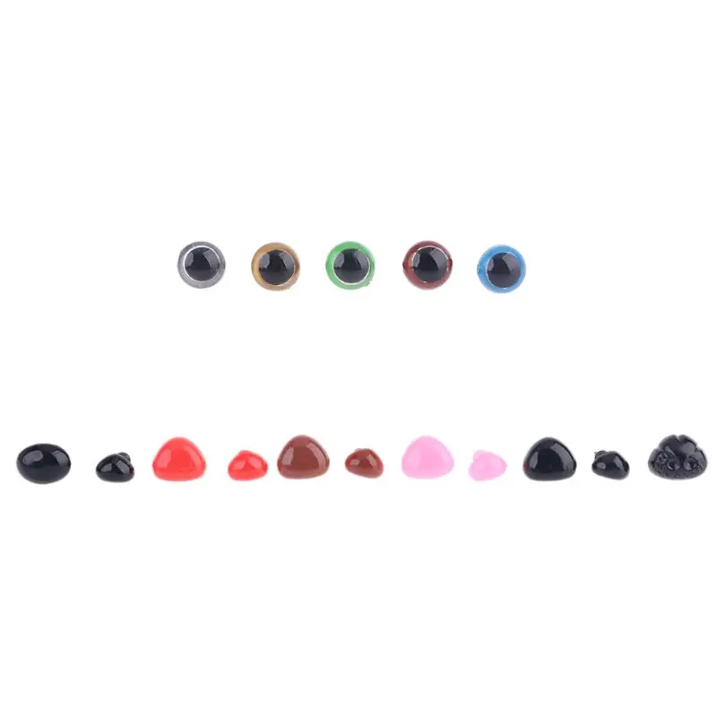 

Colorful 450 Pcs Plastic Crafts Screw Safety Eyes Nose 24 Grid Doll DIY Kit 124D