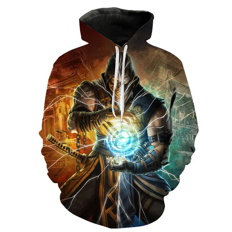 2020 новые модные толстовки с капюшоном Mortal Kombat 11 для мужчин женщин и детей Крутая