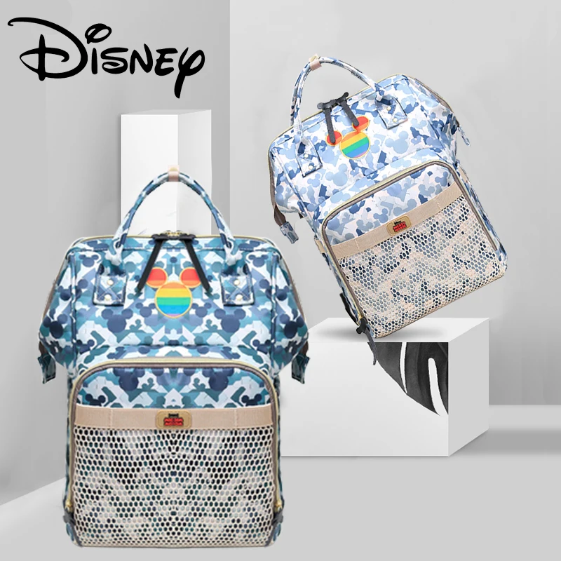Сумка для мам Disney New вместительный рюкзак подгузников с Микки Маусом будущих