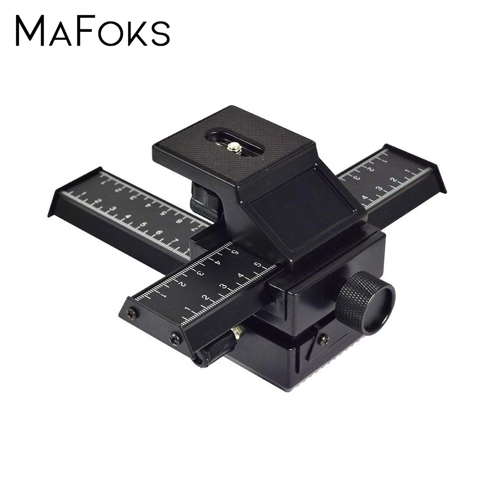 4 сторонний макрофокусировочный рельсовый слайдер для съемки крупным планом