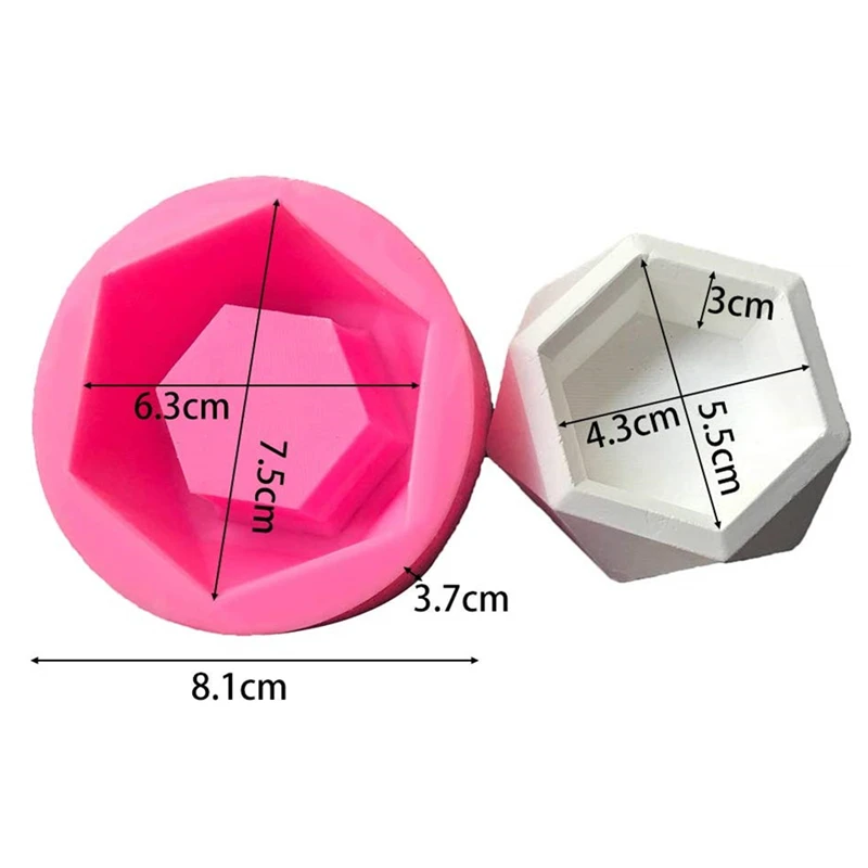 Силиконовая форма сделай сам для цветов горшков свечей в форме алмаза