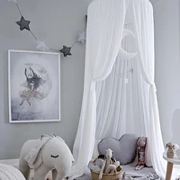 for baby bed canopy bedcover mosquito net curtain bedding baby girl princess decorated round dome tent