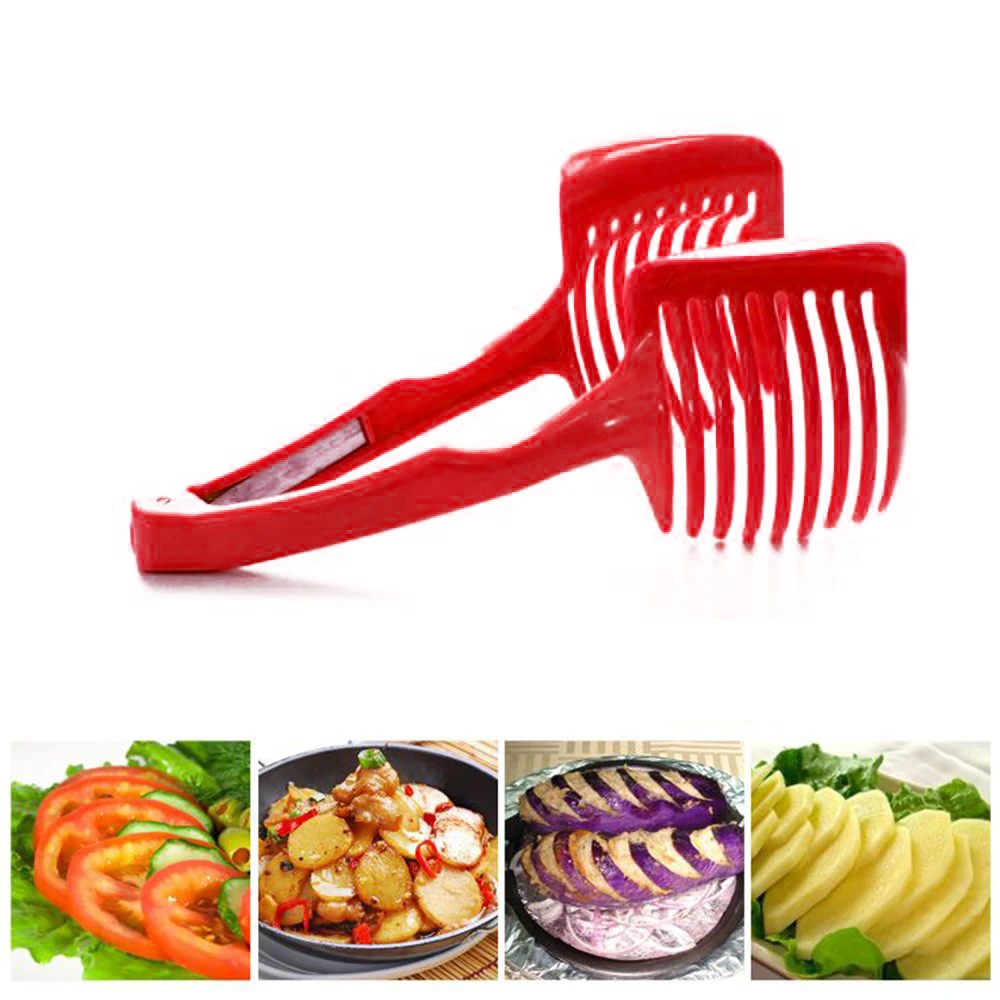 Многофункциональный кухонный помощник красный помидор круглый зажим для