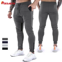 roegadyn fitness sweatpants training jogging pants men foot mouth zipper design jogging mens sports pants gym pants for men gym