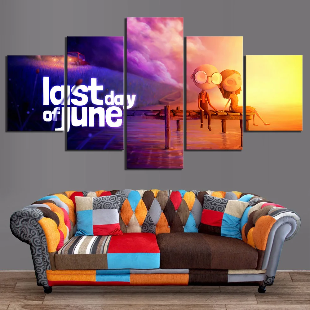 5 шт. последний день июня видео игры художественная работа холст Картины HD