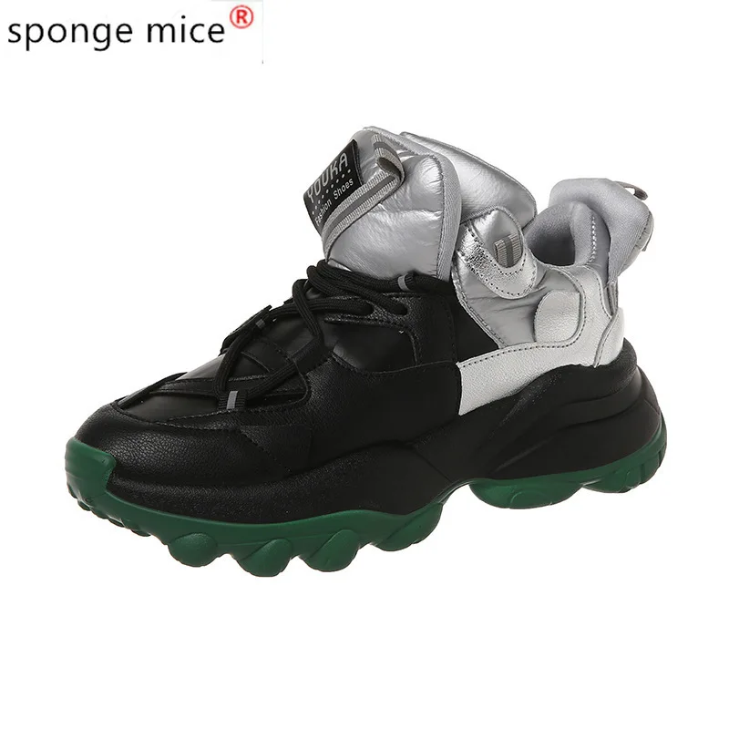 

Women Chunky Sneakers Platform 5cm Thick Sole Ladies Casual Vulcanize Shoes Web Celebrity Dad female fashion Sneakers Designer