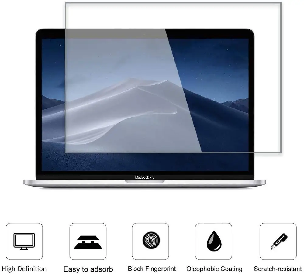 Наклейка на экран для MacBook Pro 13 2020 A2338 A2289 пластиковая пленка HD экрана Air 11 12 15 дюймов