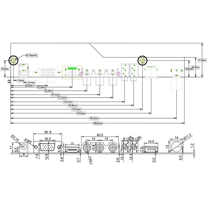 Tv+Hdmi+Vga+Av+Usb+Audio Tv Lcd Driver Board 15.4 Inch Lp154W01 B154Ew08 B154Ew01 Lp154Wx4 1280X800 Controller Diy Kit | Электроника