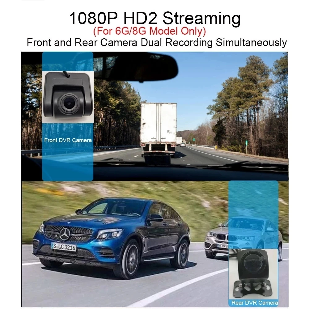 Двойная записывающая камера 1080P HD 2 потоковая передача