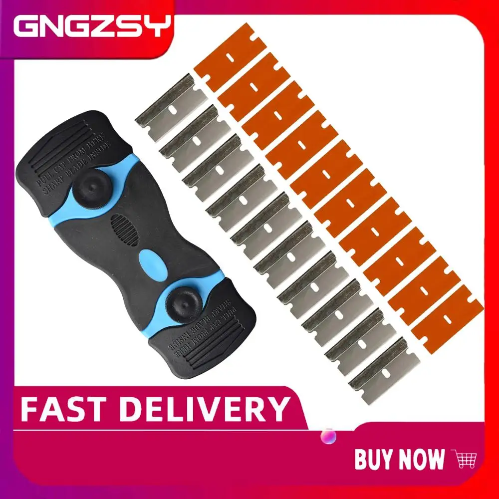 Клеевой стикер для удаления Чистящая бритва скребок пластиковое стальное лезвие