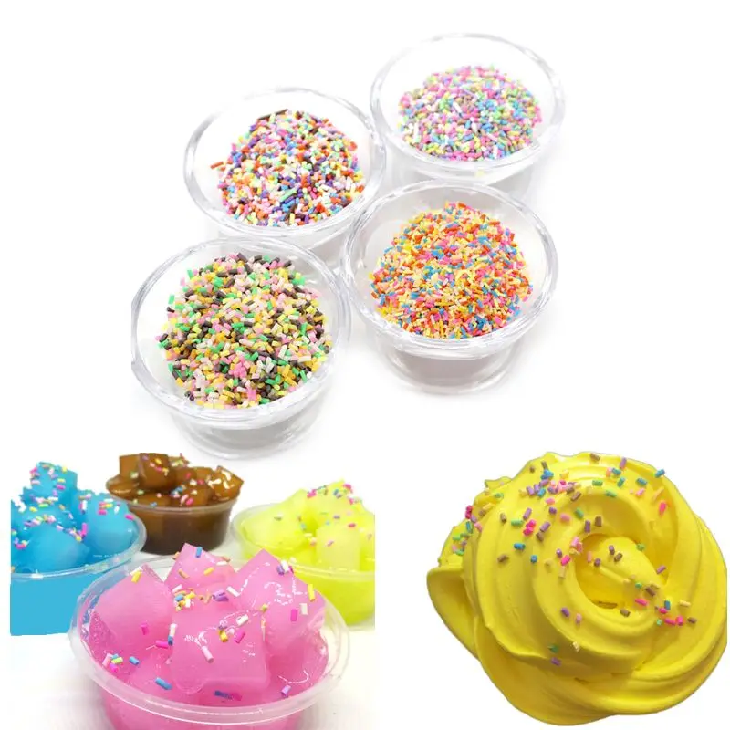 

26g Plastic Rainbow Sprinkles Fluffy Floam Clay Mud DIY Accessories