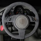 Прошитые вручную противоскользящие черные замшевые фотообои для Porsche Cayenne Panamera 2010 2011 2012 Macan 718