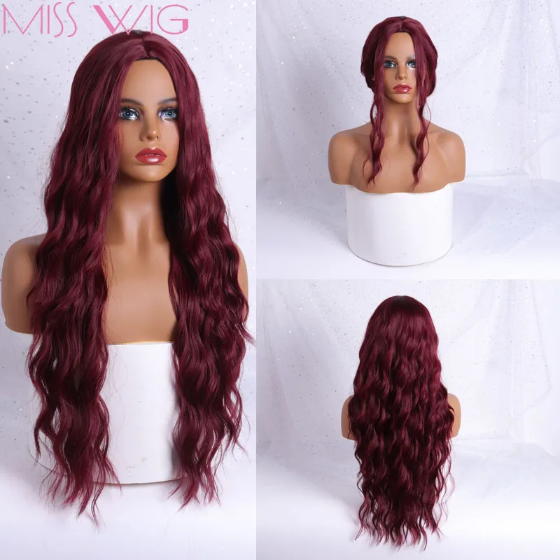 Женские длинные кудрявые парики MISS WIG из синтетических волос
