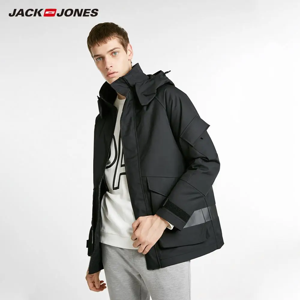 JackJones Мужская Зимняя Повседневная стеганая куртка с капюшоном для мужчин 218409506 |