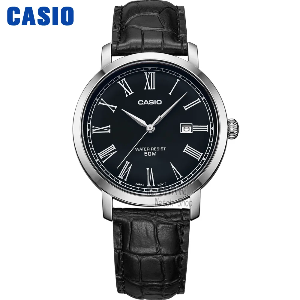 Часы Casio Простые часы мужские лучшие марки роскошные кварцевые часы Водонепроницаемые Ретро мужские часы Спортивные военные часы relogio masculino reloj hombre erkek kol saati montre homme zegarek meski MTP-E149 - Цвет: MTPE149L1B