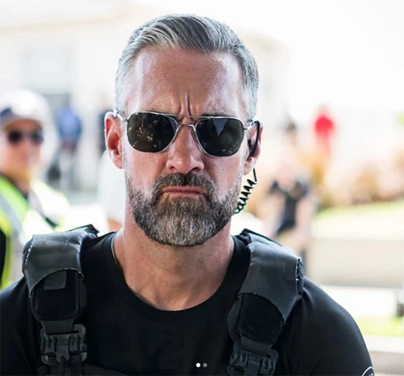 Солнцезащитные очки Мужские поляризационные в стиле милитари 52 мм - купить по