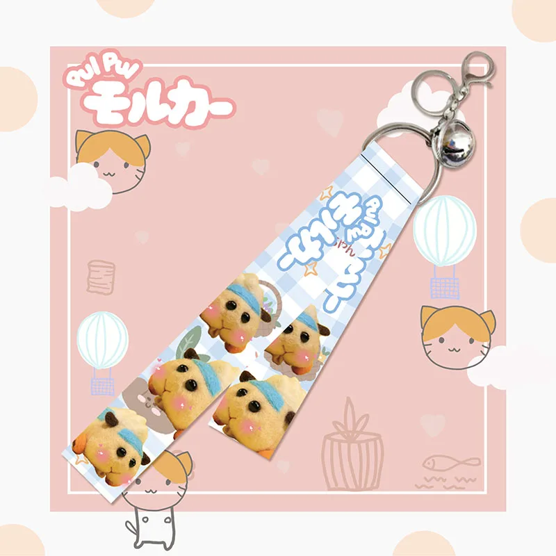 Брелок для ключей в стиле аниме PUI Molcar с морской свиньей милый мультяшный брелок