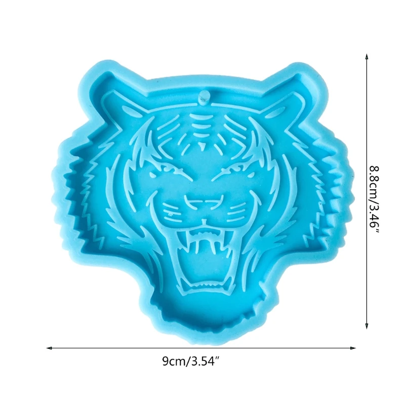 

Tiger Keychain Epoxy Resin Mold DIY Crafts Jewelry Casting Tool Necklace Pendant Silicone Mould W0YA