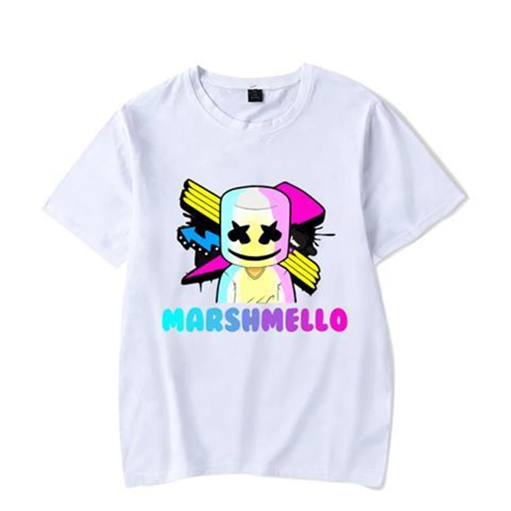 Marshmello футболка с круглым воротником и коротким рукавом электро акустическая