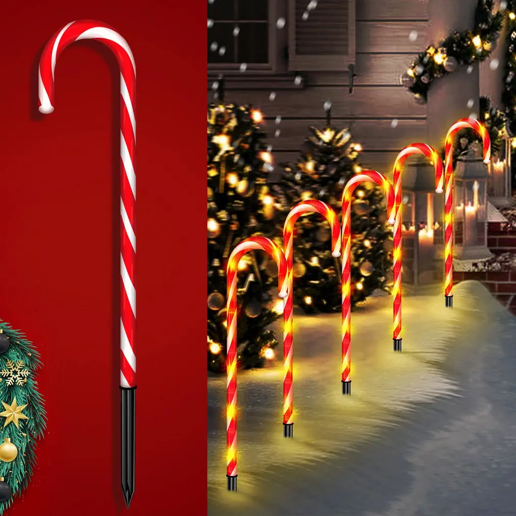 Light Umbrella Handle Cane Solar Light Decor