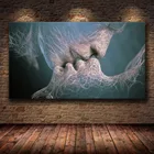 Картина на холсте абстрактная картина маслом на холсте любовь поцелуй плакат настенная фотография для дома