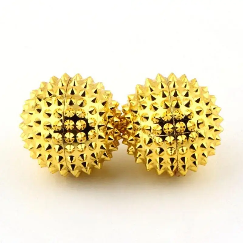 2 шт. Магнитный Массажный мяч роликовый фитнес крест шиповидный Массажный мяч Миофасциальный Релиз тренировочный мяч расслабление мышц рук - Цвет: A