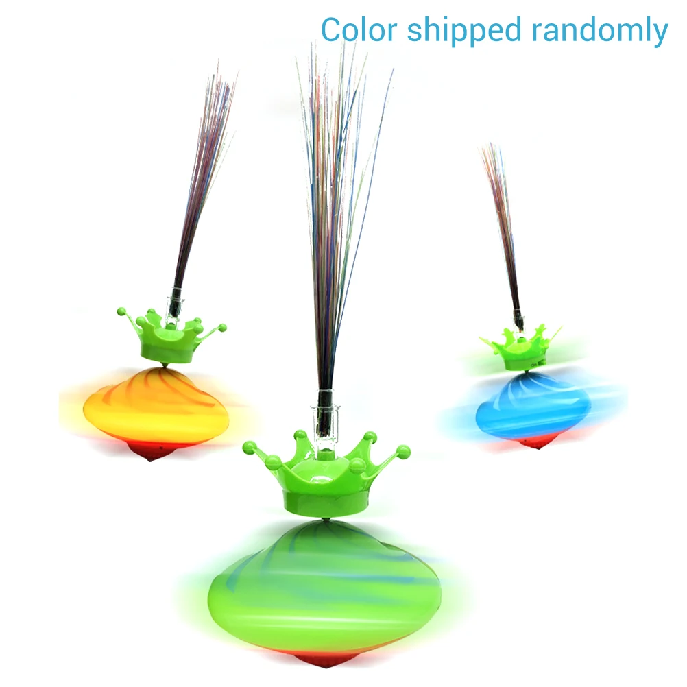 3 шт. светильник со звуком LED спиннинг дрифт топ игрушка волоконно оптический