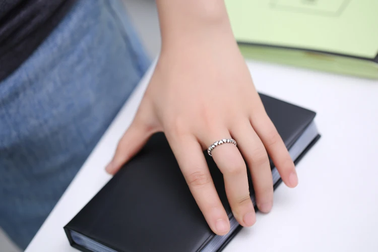 Женские открытые кольца в стиле ретро из стерлингового серебра 925 пробы