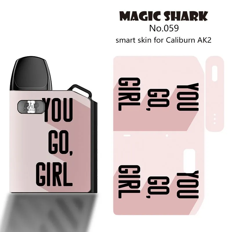 3M Stereo Matte Anime Skull Leaf Flower Game Over Girl Cover Skin Film for Caliburn Koko AK2 Sticker Case Uwell |