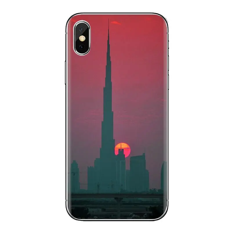 Чехол из термопластичного полиуретана башня будж-Халифа здания в Дубае для samsung