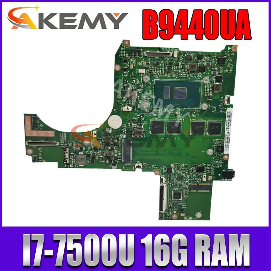 

original B9440UA mainboard B9440 B9440UA B9440U 16GB-RAM I7-7500U CPU for ASUS Laptop motherboard
