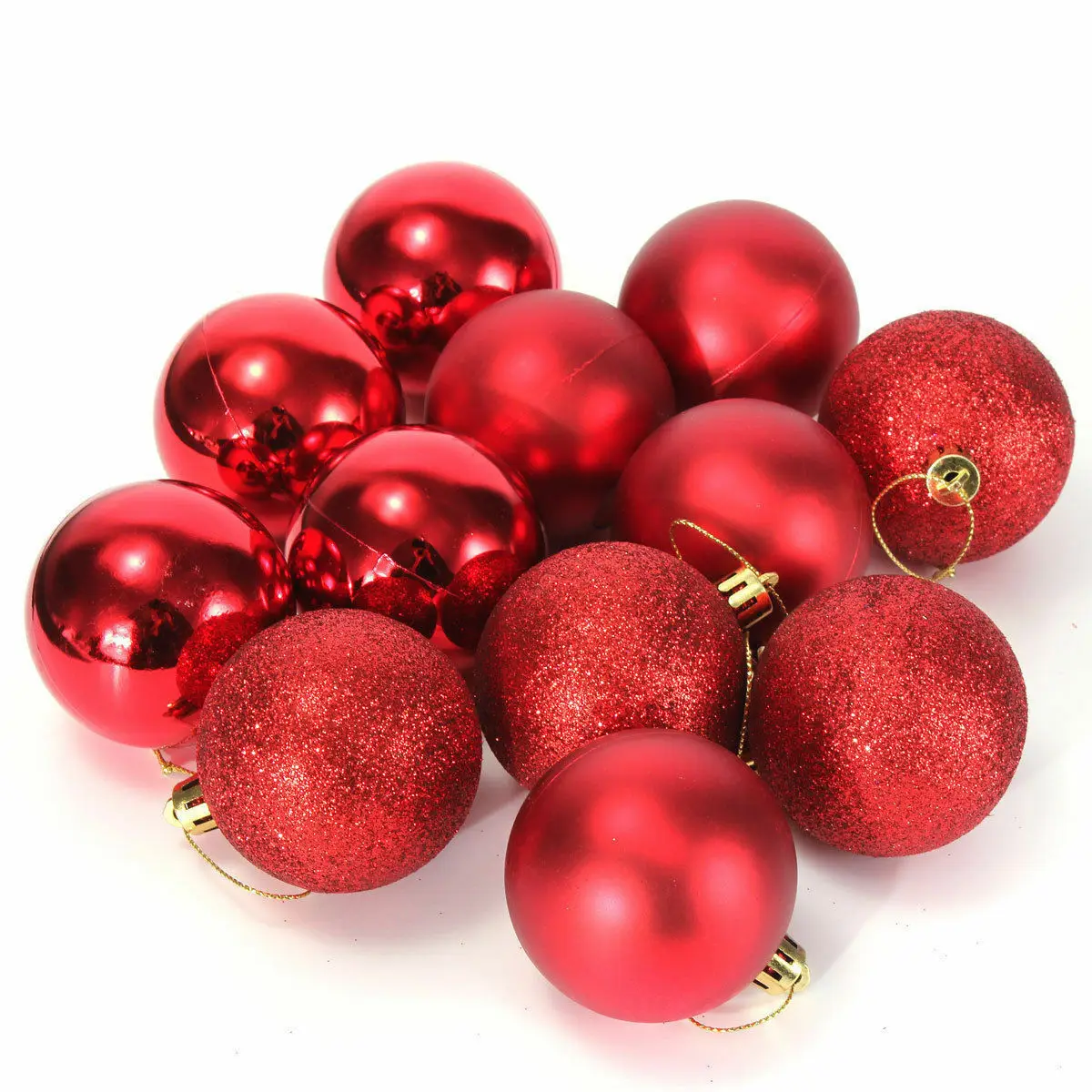 

100 Pcs Colorful Christmas Balls Christmas Tree Decorations Bright Ball Matt Ball Powder Hollow Xmas Ball Home Decor New Year