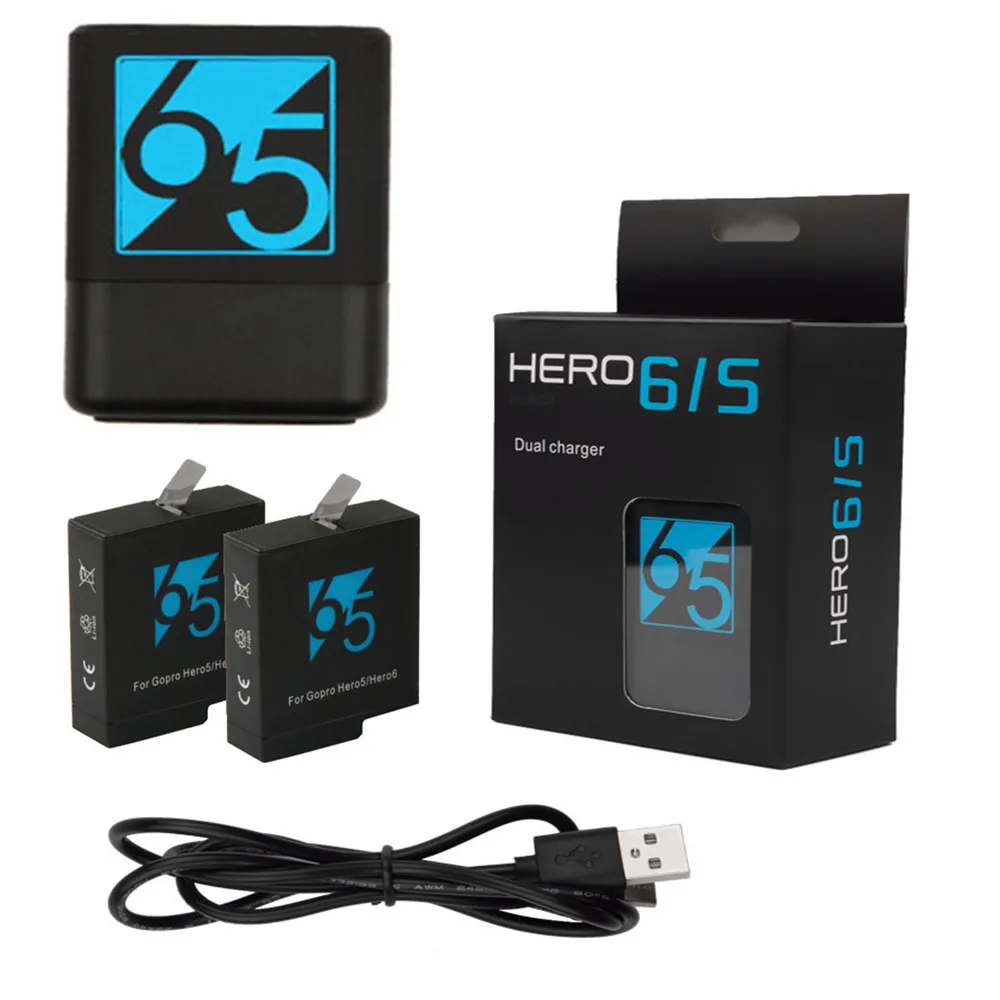 Go Pro Hero 7 черный Usb двойное зарядное устройство для Gopro Hero 8 7 6 5 Аксессуары для спортивной экшн-камеры зарядное устройство s