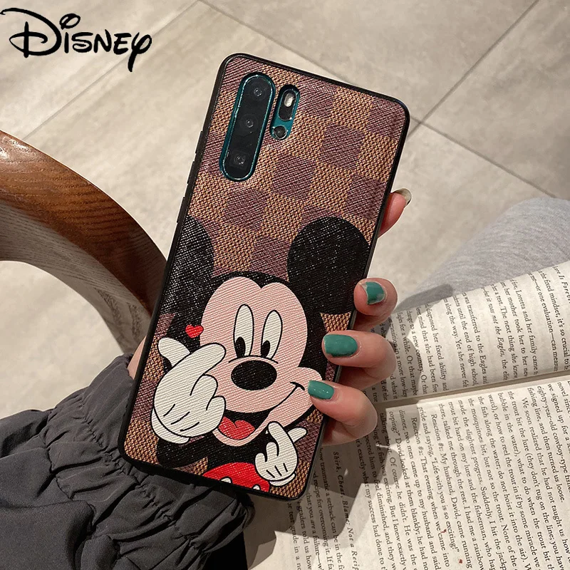 

Disney Cartoon Mickey Minnie Phone Case for Huawei Mate40/P40/Mate30/P30/Mate20/Pro/Mt40+/Plus/Mt40 Leather Lady Phone Cover