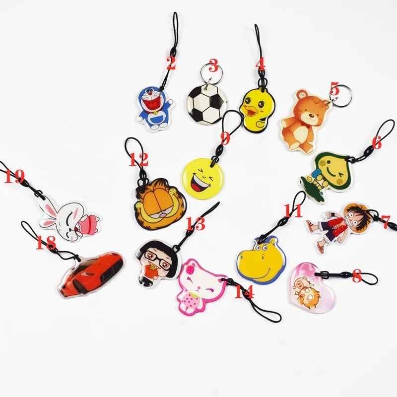 100 шт./лот 125 кГц Мультяшные записываемые теги бесконтактная RFID перезаписываемая