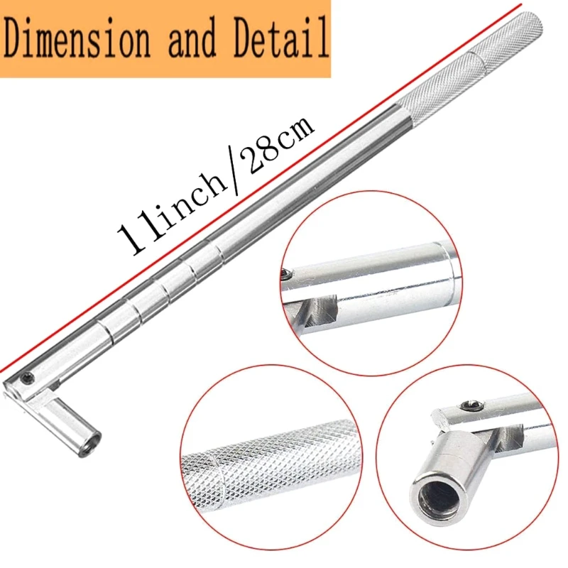 

Maximum 11.4" Long Leverage Tool Ideal for removing Stubborn Clique Stems Used to Install or Remove the Buckle Type