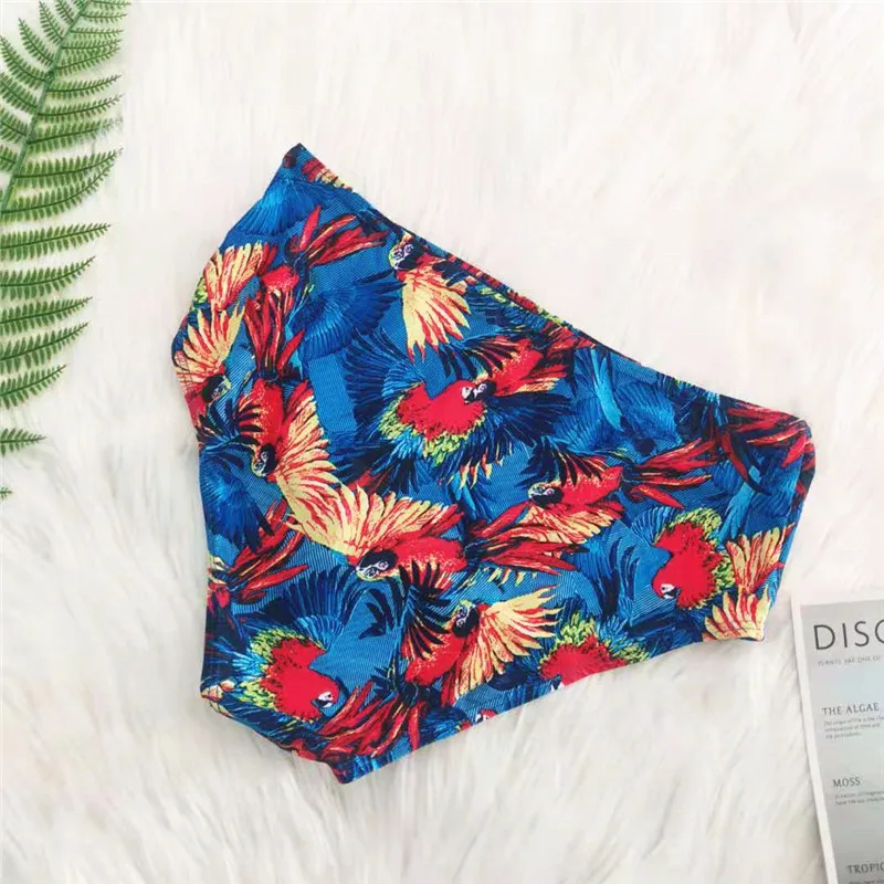 Женское бикини с цветочным принтом завышенной талией | Спорт и развлечения