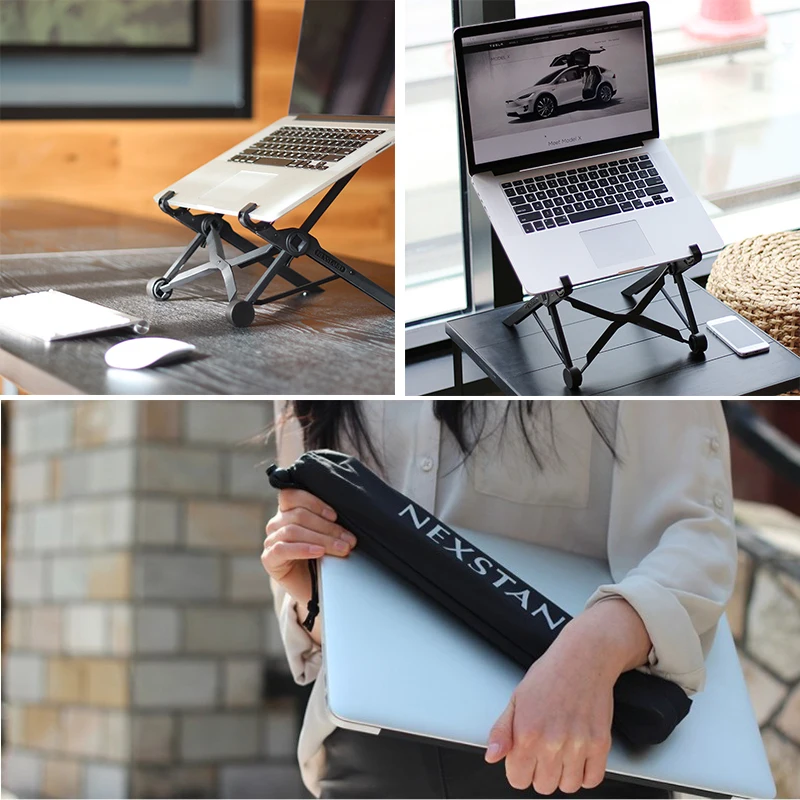 NEXSTAND K2 Laptop Stand Folding Adjustable Rack Portable Table For Notebook Office Lapdesk Ergonomic Holder | Автомобили и