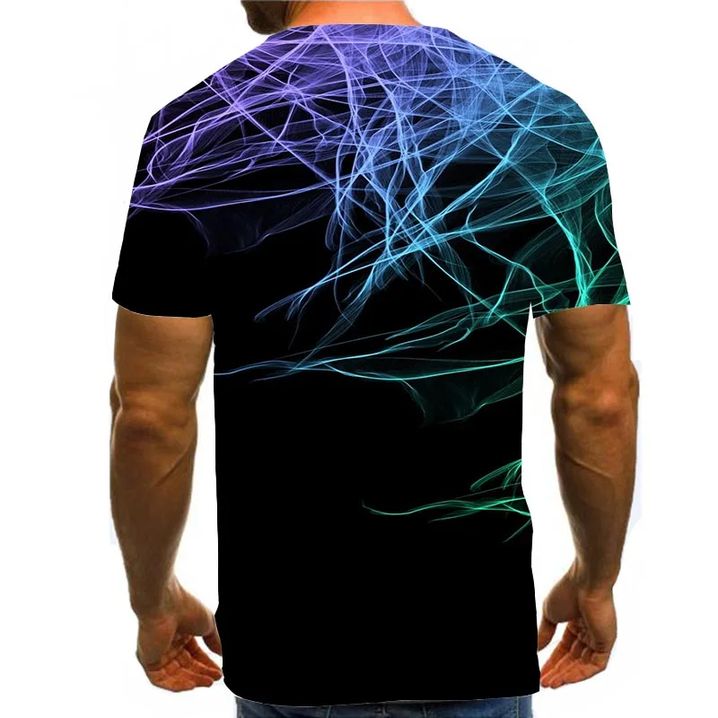 

Men's Graphic T Shirts 3D Print Shirt Daily Tees Texture Pattern Tops Black