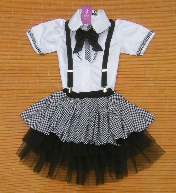 Детская форма новый стиль костюм для выступлений Короткие нагрудники с рукавами