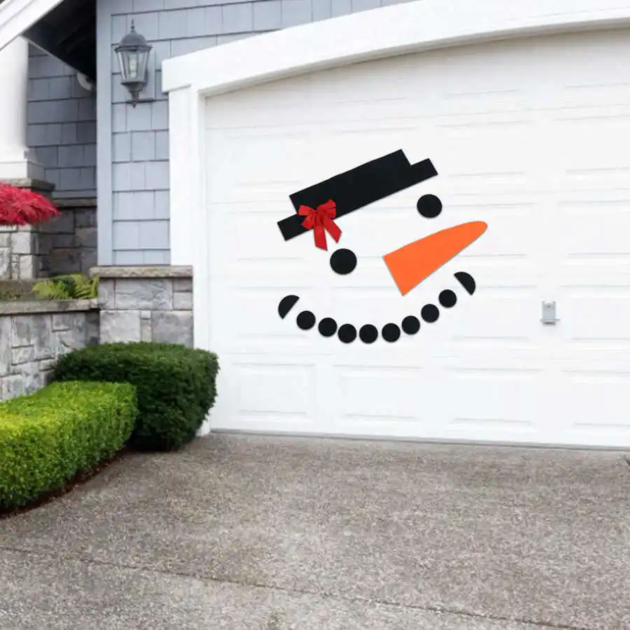 

Рождественская подвеска «сделай сам», нетканый снеговик, съемное Рождественское украшение, настенная дверь, уличные гаражные украшения, ук...