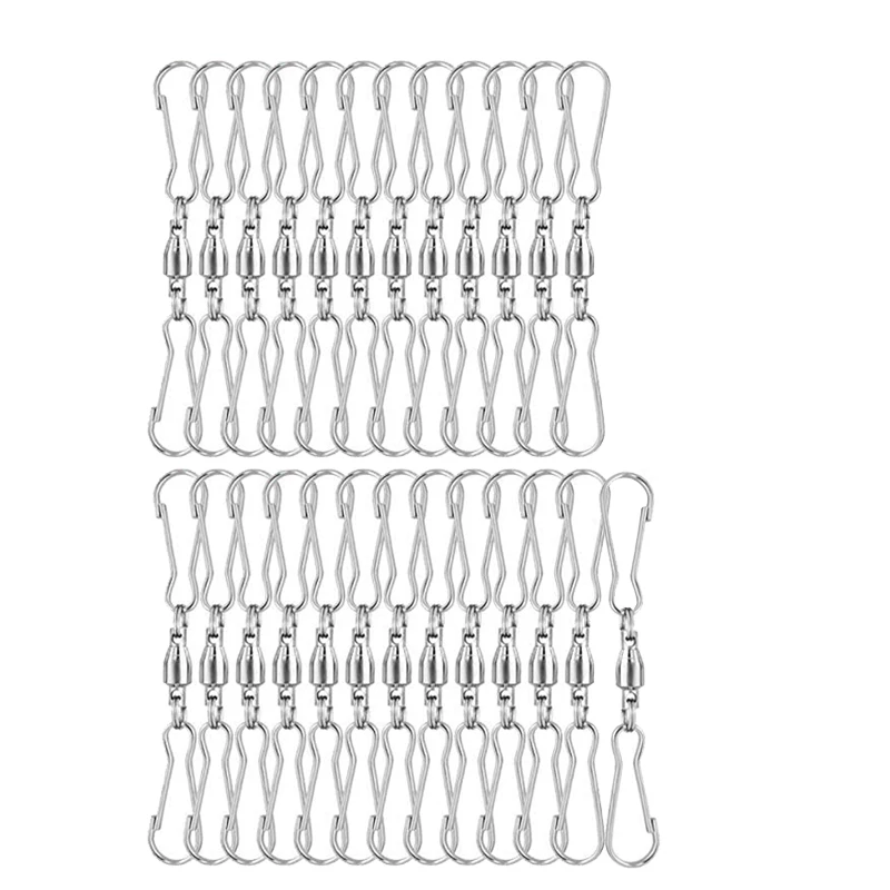 25 шт спиннинг с Двойным Зажимом поворотные крюки для ветра обсушки салатных