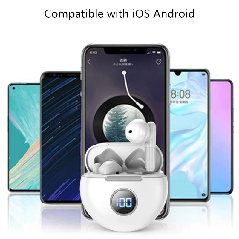 

New J88 TWS Mini Bluetooth 5.1 Headsets HiFi Stereo Wireless Headphones Led Digital Display Running Gaming Earphone PK Pro6
