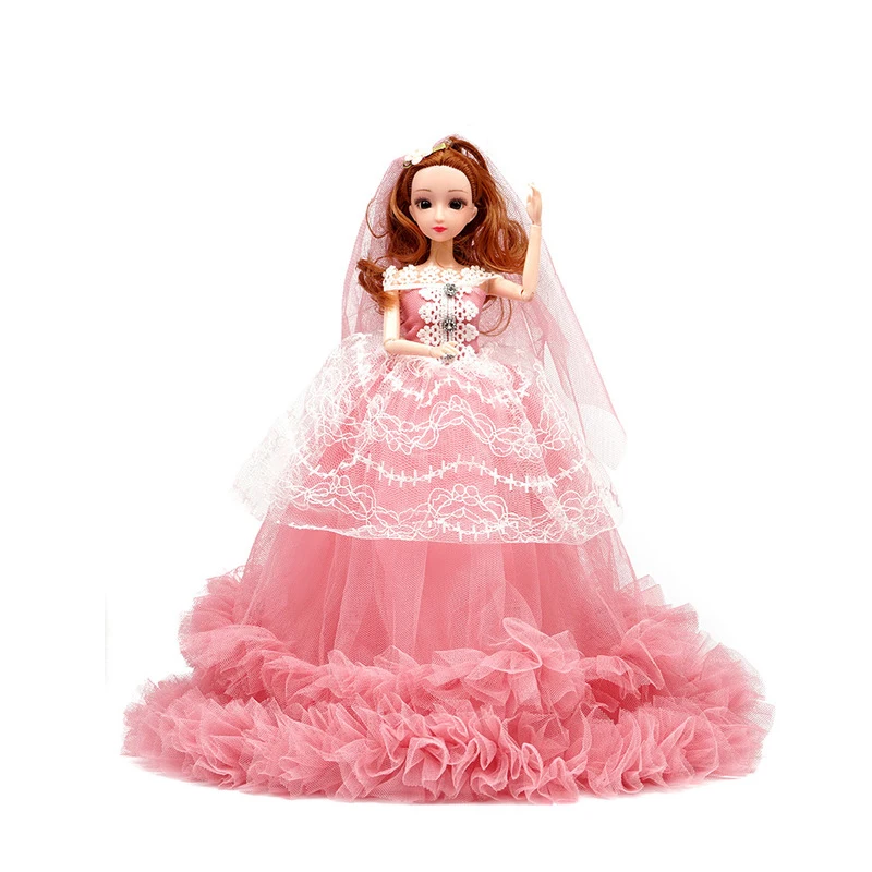 1/6 9 Jointed Doll With Handmade Wedding Dress Princess Evening Party Ball Long Gown Skirt Bridal Veil Clothes Accessories | Игрушки и