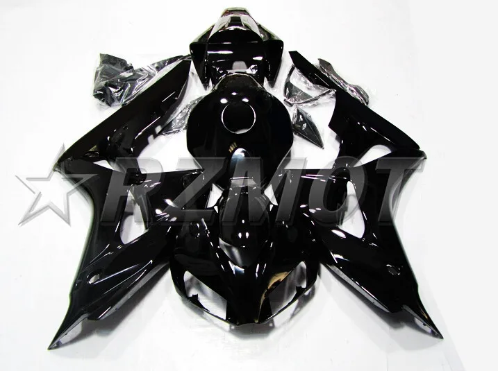 

4 бесплатных подарка, новый набор обтекателей для HONDA CBR1000RR 2006 2007 06 07, черный глянцевый Комплект кузова