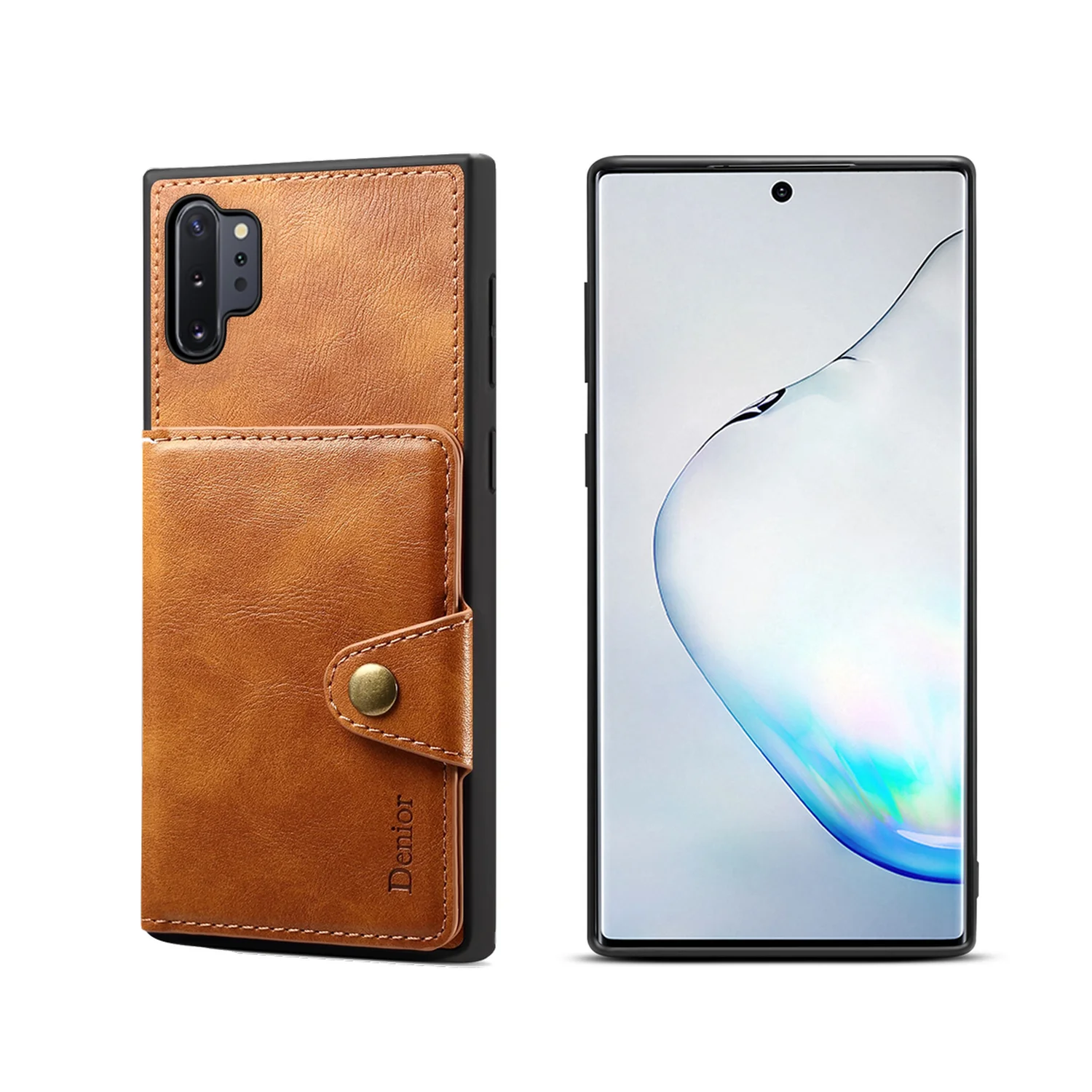 

HYYGEDeal Retro PU Wallet ID Pocket Stand phone cases cover for Samsung Galaxy S9 Plus S10 Plus Note 9 Note 10 Plus