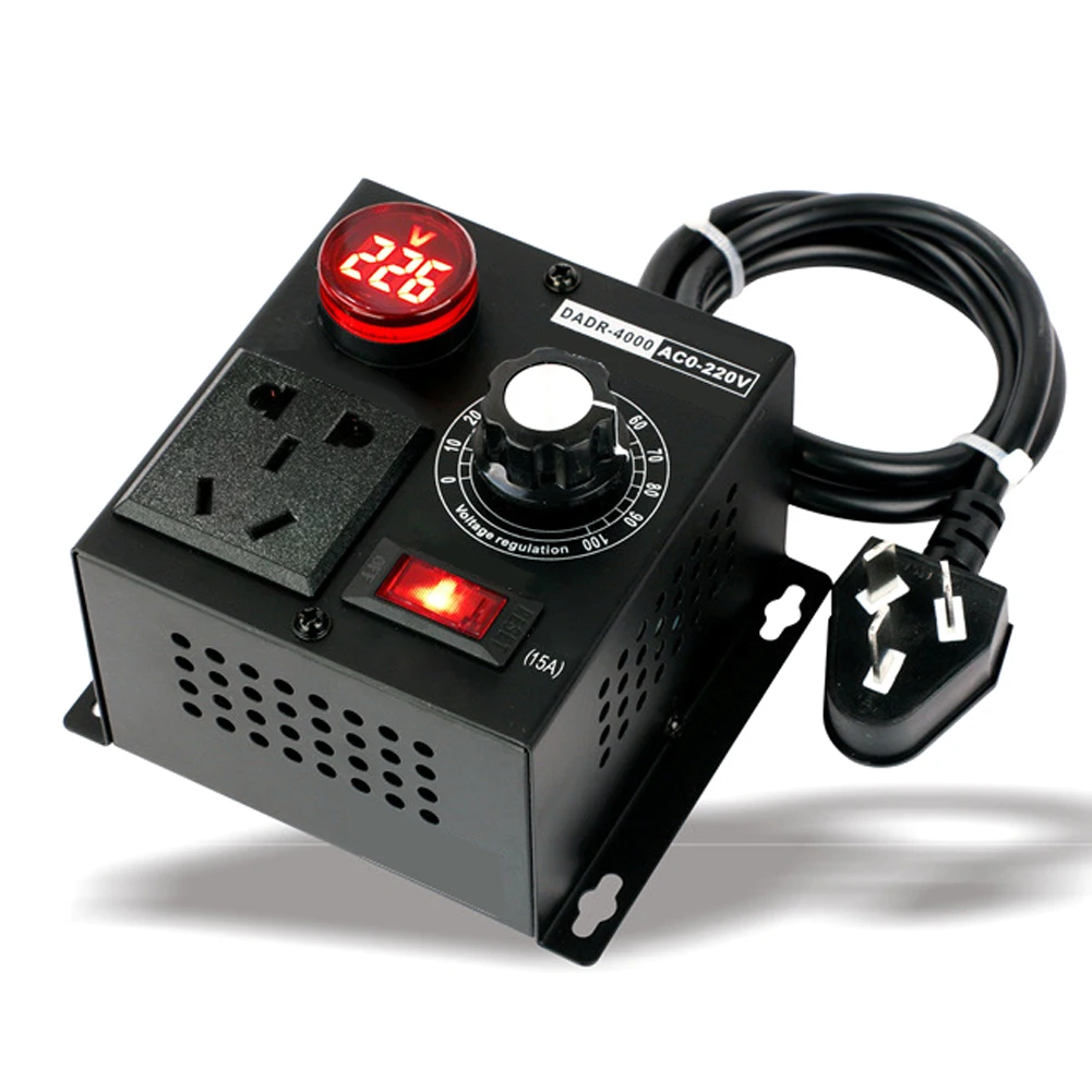 ЕС Plug AC220V 4 кВт SCR регулятор скорости вращения вентилятора | Обустройство дома