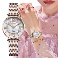 womens quartz stainless steel newv strap analog wrist watch casual slim band feminine clock hour round dial gift